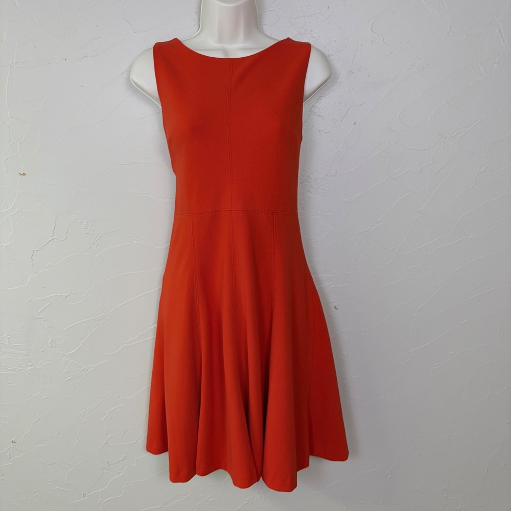 Vintage Y2K Betsey Johnson Dress 10 Red Sleeveless Wedding Guest Preppy A-Line